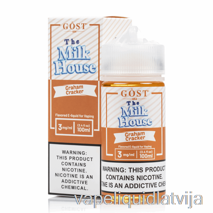 Graham Cracker - The Milk House - Gost Vapor - 100ml 3mg Vape šķidrums